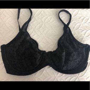 Victorias Secret Black Lace full coverage size 38C